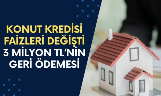 Ev Alacaklara Müjde! Konut Kredisi Faiz Oranları Kökten Güncellendi! İşte 3 Milyon TL'nin Geri Ödemesi