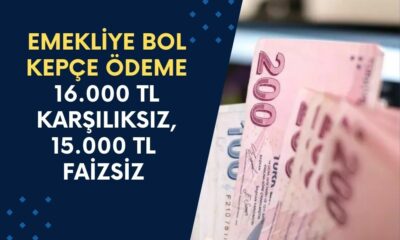 16 Milyon Emekliye Çifte Ödeme Başladı! O Bankadan Emeklilere Karşılıksız 16.000 TL, Faizsiz 15.000 TL Ödeme