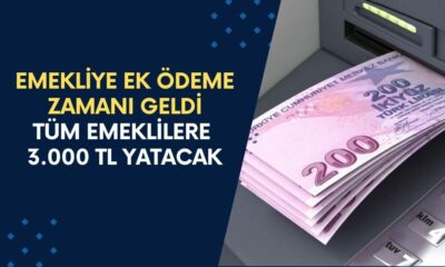 EMEKLİYE EK ÖDEME ZAMANI! Maaş Alan Emeklilere 28-29 Ağustos'ta 3.000 TL Ek Ödeme Yatacak