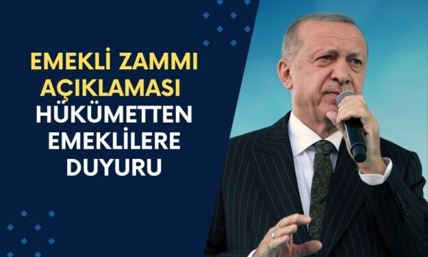 Emekli Zammı İle İlgili Hükümetten Açıklama Geldi!