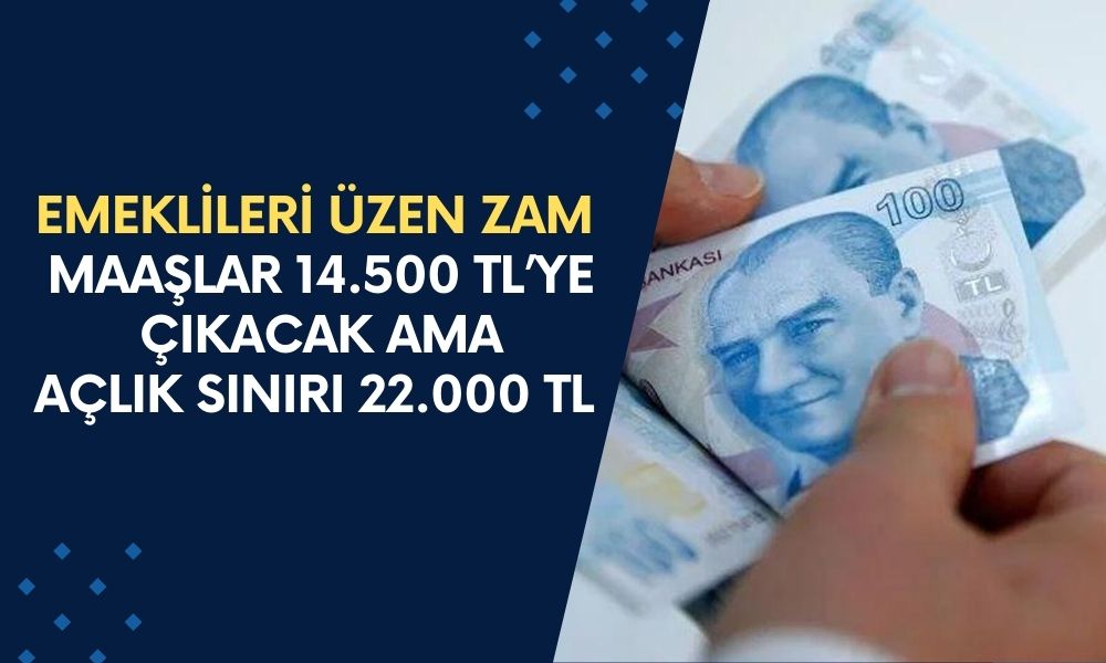 Emekliler İçin Şok Gerçek: Maaşlar 14.500 TL’ye Çıkacak Ama Açlık Sınırı 22.000 TL! Peki Ya Gelecek?