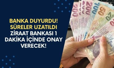 Banka duyurdu! Süreler uzatıldı! İhtiyaç kredisi çekeceklere ZİRAAT BANKASI 1 dakika içinde onay verecek!