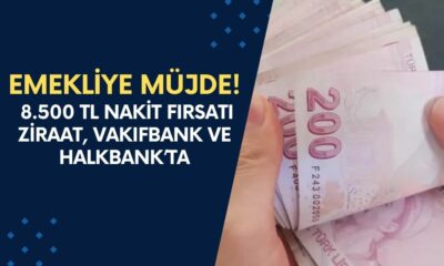 Emekliye Müjde! 8.500 TL Nakit Fırsatı Şimdi Ziraat, Vakıfbank ve Halkbank’ta!