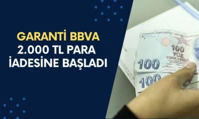 Garanti BBVA Para İadesine Başladı! Tek Tıkla 2000 TL İade Alın!