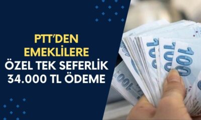 PTT'den Emeklilere Rekor Düzeyde Ödeme! Tüm Emeklilere 34.000 TL'lik Ek Ödeme Yatacak