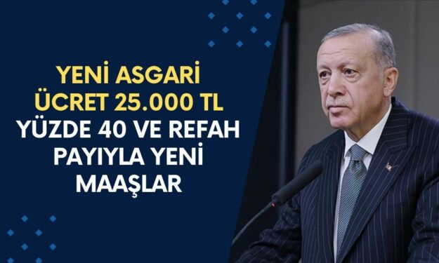 Asgari Ücret 25.000 TL Olacak! Yıl Sonunda Yüzde 40 ve Refah Payı İle Maaşlar Yükselecek! 5 Aylık Enflasyonla...