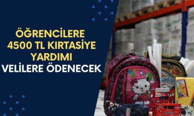 Öğrencilere 4500 TL Kırtasiye Yardımı! Bakanlık Tarafından Velilere Ödenecek