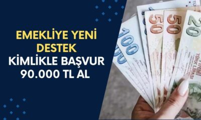 15 milyon 500 bin emekliye YENİ DESTEK! kimlikle başvurana 90.000 TL ödeme verilecek!