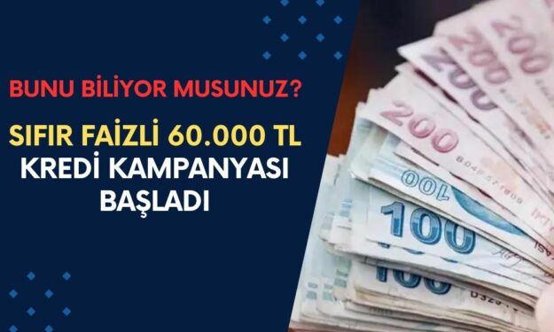 Ziraat Bankası 60.000 TL Kredi Kampanyasını Başladı! Asıl Müjde FAİZSİZ Verilecek