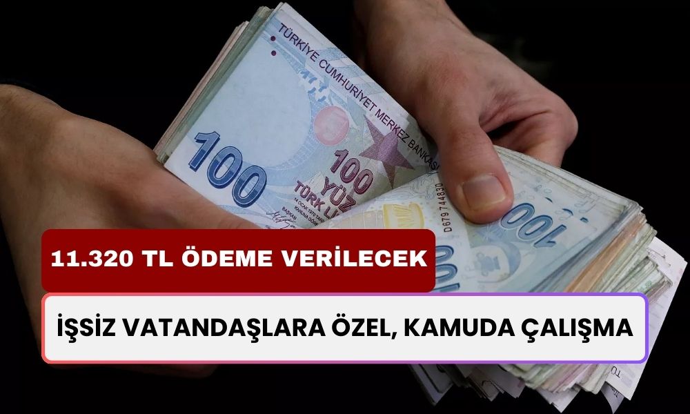 11.320 TL Ödeme Verilecek! Kamuda İşsizlere 3 Gün Çalışarak Maaş Alma Fırsatı