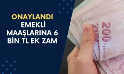 Emekli Maaşlarına 6 Bin TL Ek Zam Onaylandı