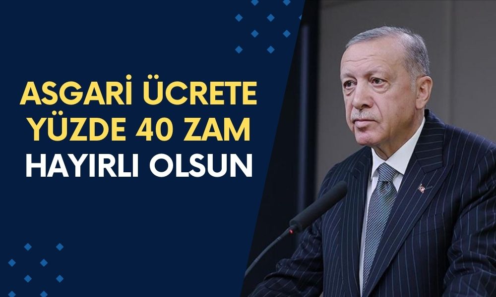 Asgari ücrete yüzde 40 zam hayırlı olsun dedi! Yeni asgari ücret netleşti