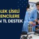 Meslek Liseli Öğrencilere 57 Bin TL Destek