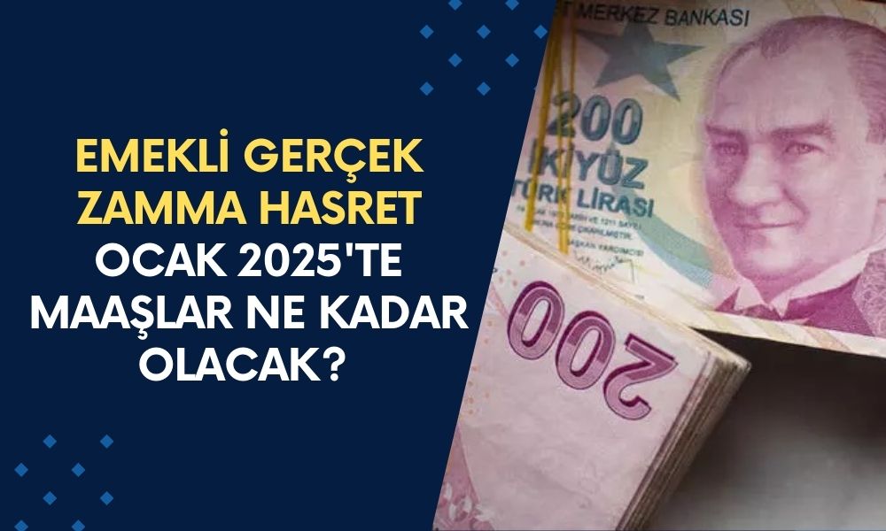 Emekli Gerçek Zamma Hasret Kaldı! Ocak 2025'te Maaşlar Ne Kadar Olacak? Yetecek Mi?