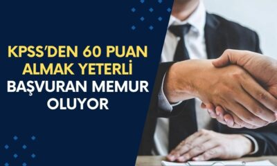 KPSS’den 60 puan almak yeterli: İşi hazır! Başvuran memur oluyor