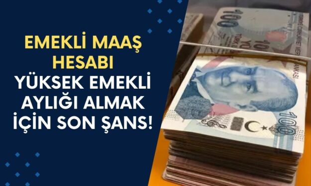 Emekli Maaş Hesabı! Yüksek Emekli Aylığı Almak İçin Son Şans! Maaş Farkı Ortaya Çıkıyor