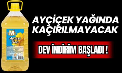 Ayçiçek Yağında Kaçırılmayacak Dev İndirim Başladı