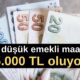 En düşük emekli maaşı 15.000 TL oluyor!