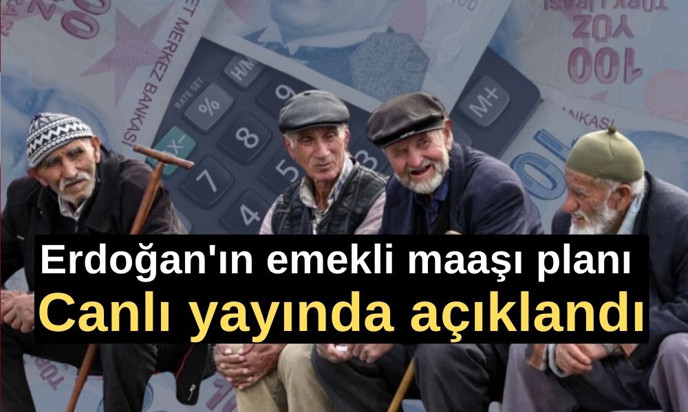 Erdoğan'ın emekli maaşı planı. Canlı yayında açıklandı