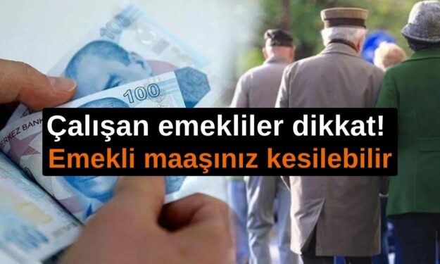 Çalışan emekliler dikkat! Emekli maaşınız kesilebilir: Yanlış kodlu prim detayı