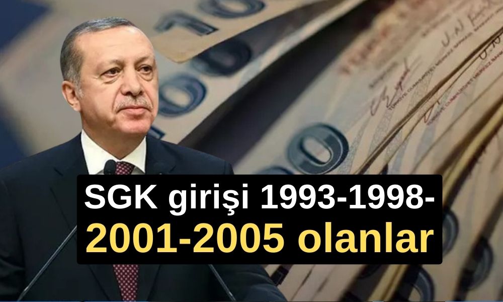 SGK girişi 1993-1998-2001-2005 olanlara altın tepside ERKEN EMEKLİLİK geldi