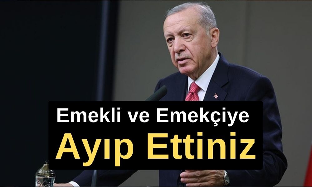 #AyıpEttinizEmekliVeEmekçiye