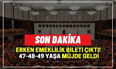 SGK'dan yeni erken emeklilik bileti 47 48 49 yaşa çıktı. Tek şartla hemen dilekçe vererek emekli olabilirsiniz.