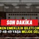 SGK'dan yeni erken emeklilik bileti 47 48 49 yaşa çıktı. Tek şartla hemen dilekçe vererek emekli olabilirsiniz.