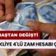 EMEKLİYE 4'LÜ ZAM HESABI ÇIKTI! Yeni oranlarla sil baştan değişti: 12.500, 13.000, 14.500 TL maaş alanlar...