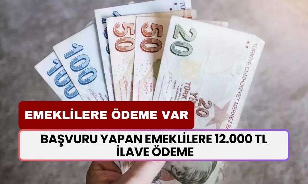 30 Eylül'e Kadar Başvuru Yapan Emeklilere 12.000 TL İlave Ödeme