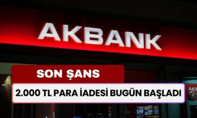 Akbank, Müşterilerine Bugün 2 Bin TL Para İadesine Başladı