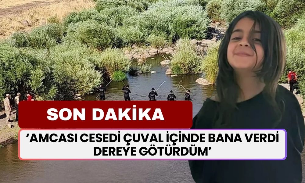 Narin Güran Cinayetinde İlk İtiraf Geldi! 'Amcası Cesedi Çuval İçinde Bana Verdi Dereye Götürdüm!'