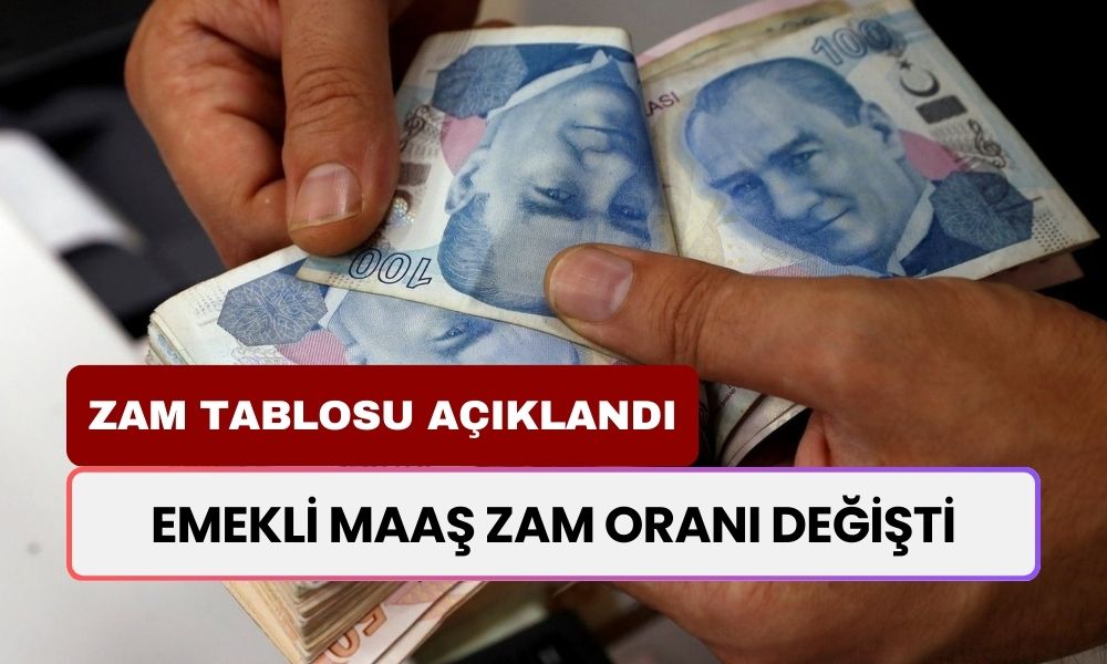 Emekli Maaş Zam Oranı Değişti! SSK, BAĞ-KUR, 4C Emeklinin Yeni Zam Oranı Paylaşıldı! En Düşüğü 15 Bin TL