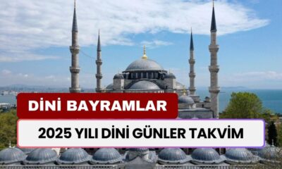 2025 YILI DİNİ GÜNLER TAKVİM: Üç aylar, ramazan ayı, kandil geceleri ne zaman, hangi gün?