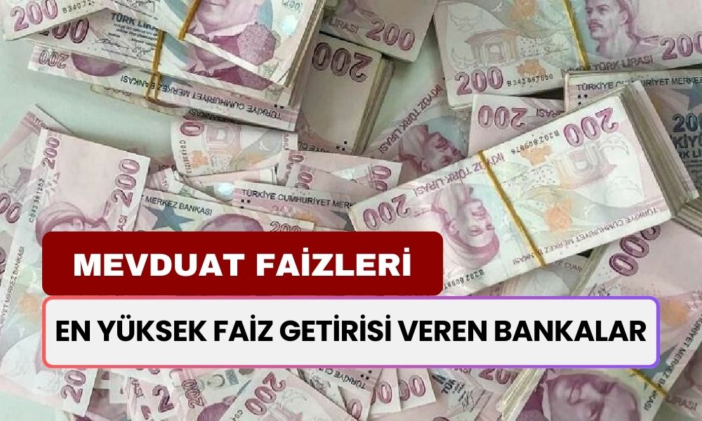 Mevduat Faizleri Eylül 2024! En Yüksek Faiz Oranı Veren Bankalar: 1 Milyon TL’nin Getirisi?