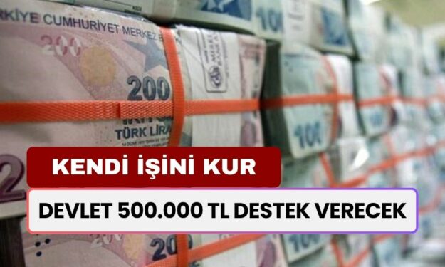 Devlet Desteği! Kendi İşinin Patronu Olmak İsteyenlere 500.000 TL Trink Diye Veriliyor