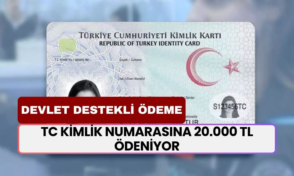 20.000 TL Nakit TC Kimlik Numarasına Göre Yatıyor! Devlet Destekli Ödeme Başlıyor