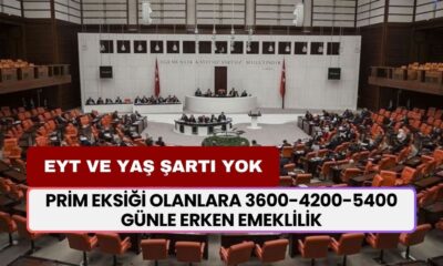 EYT ve yaş şartı yok! Prim eksiği olanlara 3600-4200-5400 günle erken emeklilik fırsatı