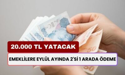 Emeklilere Eylül Ayında 2'si 1 Arada Ödeme! Emeklinin Cebine 20.000 TL Yatıcak