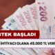 Acil Para İhtiyacı Olana 45.000 TL'lik REKOR ÖDEME! Destek Şimdi Başladı, Paralar Yatıyor