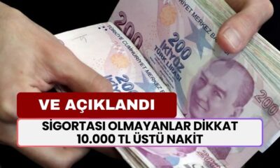 Sigortası Olmayanlar Dikkat! 10.000 TL Üstü Nakit Kredi Verilecek!