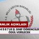 Bakanlık Duyurdu: 1 2 3 4 5 6 7 ve 8. Sınıf Öğrencileri Dikkat Ödülü Verilecek