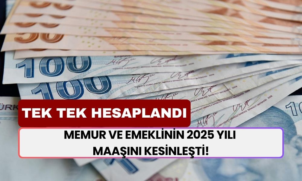 Memur ve Emeklinin 2025 Yılı Maaşını Kesinleşti! Uzman İsim Tek Tek Hesapladı