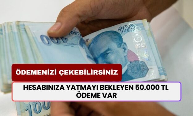 Hesabınıza Yatmayı Bekleyen 50.000 TL Ödeme Var! Paranızı Çekebilirsiniz