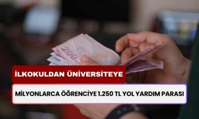 İlkokuldan Üniversiteye Kadar! Milyonlarca Öğrenciye 1.250 TL Yol Yardım Ödemesi