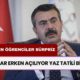 MEB’den Öğrenciler Sürpriz Karar! Okullar Erken Açılıyor! Yaz Tatili Kısalıyor