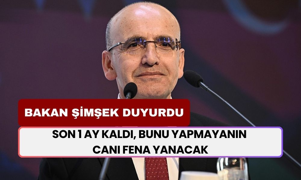 Mehmet Şimşek Duyurdu: Son 1 Ay Kaldı, Bunu Yapmayanın Canı Fena Yanacak