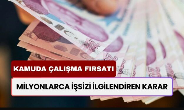 Milyonlarca İşsizi İlgilendiren Karar: Kamuda Çalışma Fırsatı... Şartlar Neler?