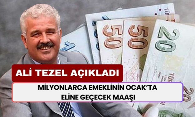 Milyonlarca Emeklinin Gözü Burada! Ali Tezel Emeklinin Ocak'ta Eline Geçecek Maaşı Açıkladı