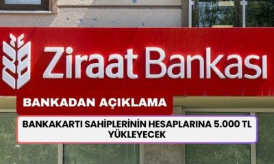 Ziraat Bankası, Bankakartı Sahiplerinin Hesaplarına 5.000 TL Yükleyecek